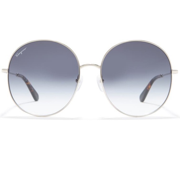 NWT full set Salvatore Ferregamo oversized Round sunglasses